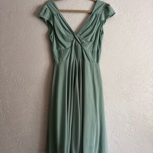Elegant Green Women's Dress